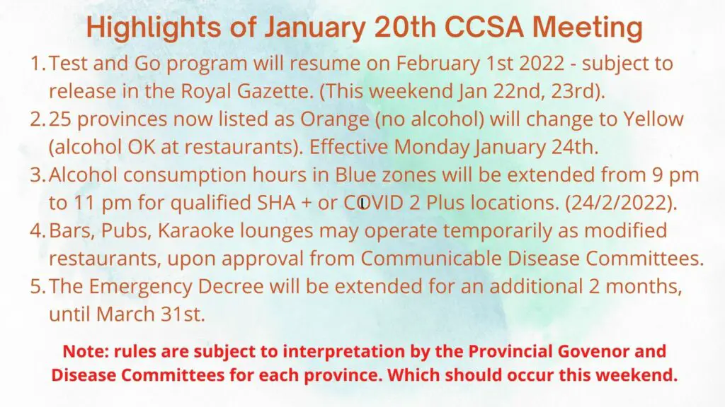 January 20th Thailand CCSA Meeting Highlights