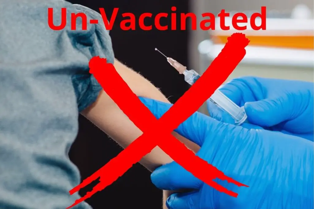 Un-Vaccinated travelers to Thailand