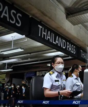 Thailand Pass at the airport